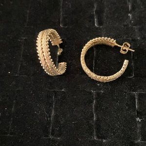 Vintage piercing loops earrings E6